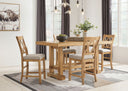 5 Pc. Table, 4 Barstools