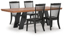 5 Pc. Table, 4 Chairs