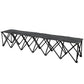 Portable 6-Seater Folding Camping Chair, Team Bench Chair with Carry Bag for Soccer Football Team, No Assembly