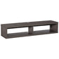 Floating TV Stand Shelf for 50" TVs, Wall Mounted Entertainment Center for Living Room, Bedroom, Media Console with Storage Shelf for Audio, Video, Dark Grey Wood Grain