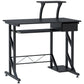 Computer Desk with Keyboard Tray and Drawer - Black