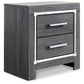 Lodanna - Two Drawer Night Stand - Gray