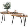 Set of 2 Industrial Nesting Coffee Tables - Brown