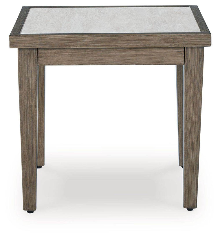 Rainier Ranch - Brown / Beige - Square End Table - Forward Furniture