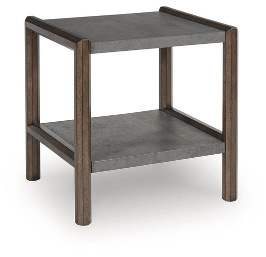 Kallenny - Brown / Gray - Rectangular End Table - Forward Furniture