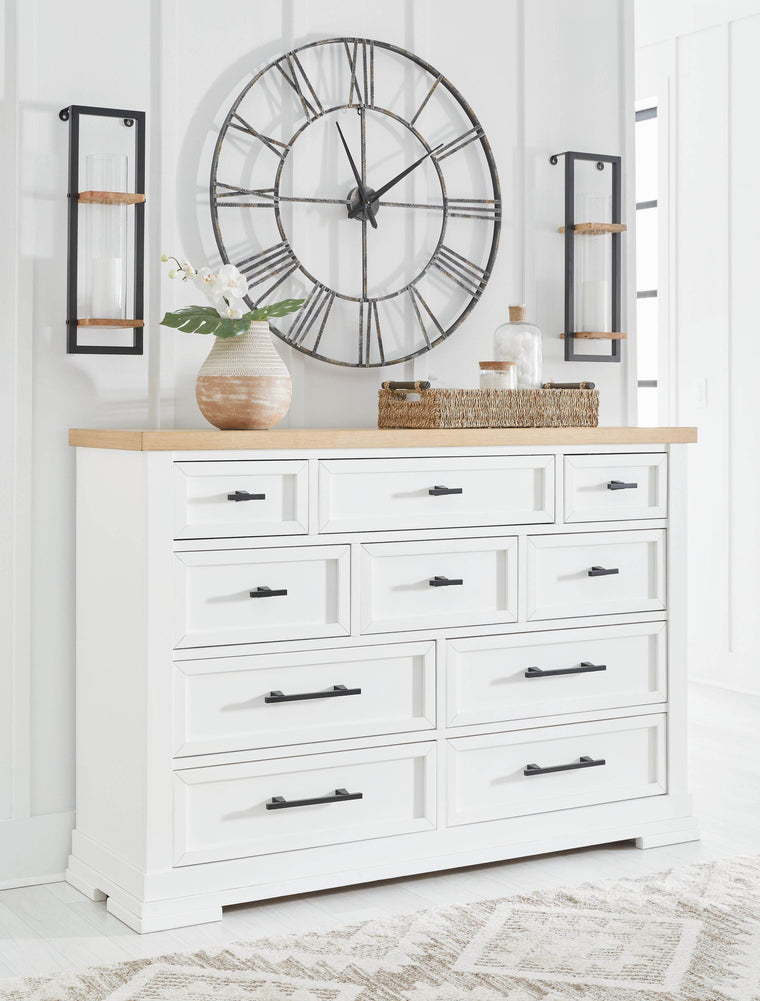 Ashbryn - White / Natural - Dresser - Forward Furniture