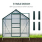 6.2' x 8.3' x 6.6' Clear Polycarbonate Greenhouse, Large Walk-In Green House w/ Slide Door