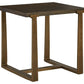 Balintmore - Brown / Gold Finish - Rectangular End Table