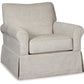 Searcy - Swivel Glider Accent Chair - Quartz