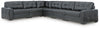 Brindley Pier - 6-Piece Sectional - Fog