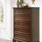 Trellington - Brown - Five Drawer Chest