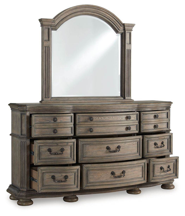 Ardenfield - Light Brown - Dresser And Mirror - Forward Furniture