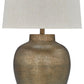 Madney - Antique Gold Finish - Metal Table Lamp