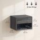 Floating Nightstand Set of 2, Wall Mounted Bedside Table with Drawer for Bedroom, Grey