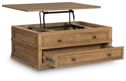 Sharlance - Light Brown - Lift Top Cocktail Table - Forward Furniture