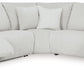 Top Tier - Alloy - 5-Piece Reclining Sectional - Fabric