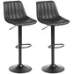 Counter Height Swivel Bar Stools Set of 2 - Black