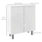 Shoe Cabinet, Shoe Storage Cabinet with Soft-Close Hinges and Adjustable Shelves, Holds 15-20 Pairs, High Gloss White