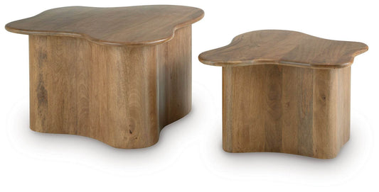 Abeford - Brown - Accent Cocktail Table (Set of 2) - Forward Furniture