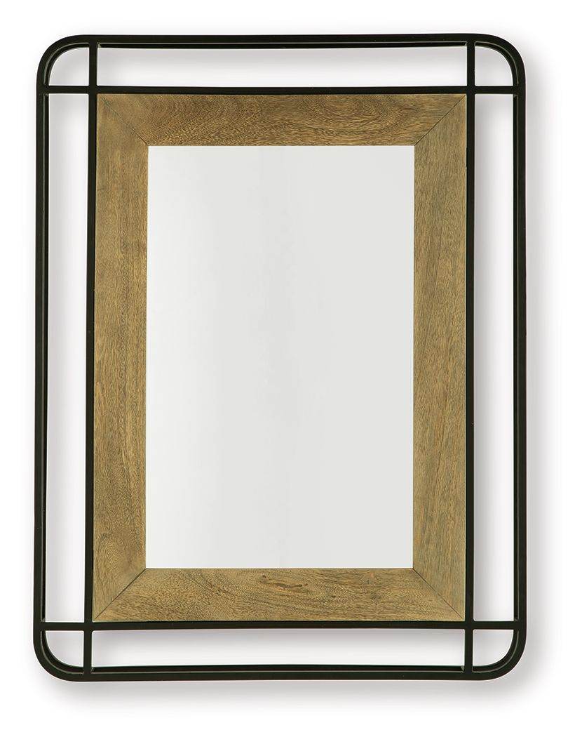 Beelman - Accent Mirror - Black / Brown