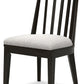 Galliden - Black - Dining Upholstered Side Chair (Set of 2)