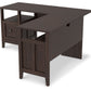 Camiburg - Warm Brown - 2-Piece Home Office Desk