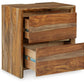 Dressonni - Brown - Two Drawer Night Stand