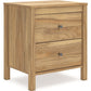 Bermacy - Light Brown - Two Drawer Night Stand