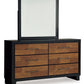 Kraeburn - Brown / Black - Dresser And Mirror