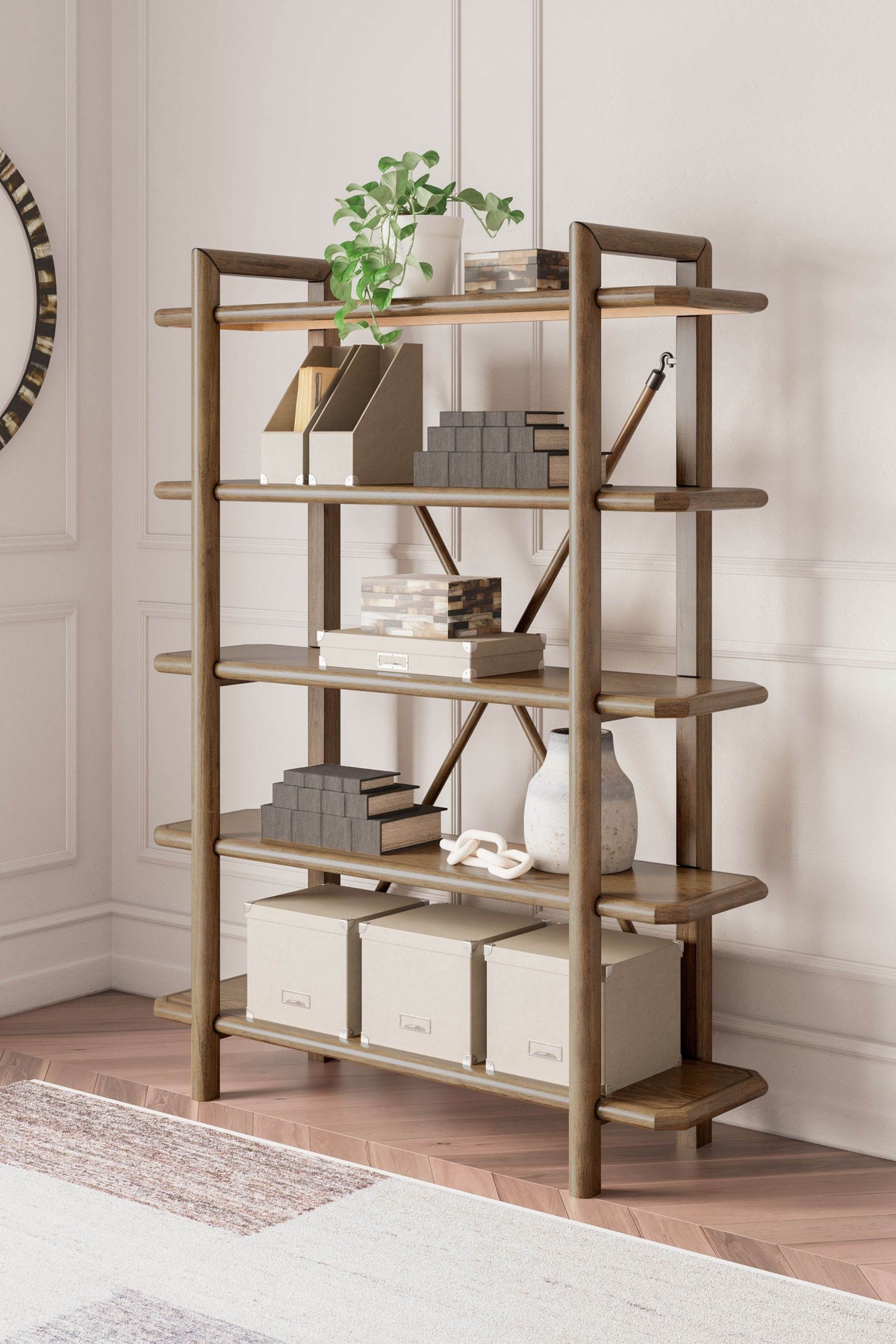 Roanhowe - Brown - Bookcase - Forward Furniture