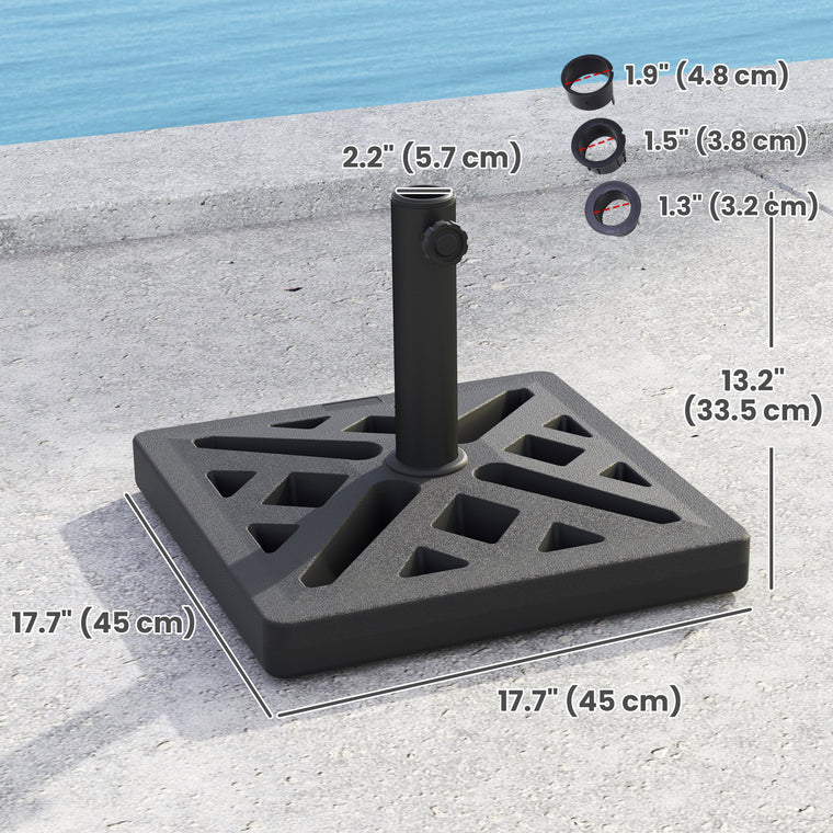 33 lbs HDPE Umbrella Base with Cut-Out Design