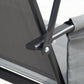 3 Person Porch Swing Outdoor Swing Chair with High Back Design, Side Pouches and Adjustable Canopy, Dark Grey