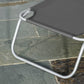 Folding Outdoor Lounge Chair, Portable Reclining Beach Lounger with Breathable Mesh Fabric, Sun Lounge Bed Camping Cot for Patio, Garden, Poolside, Grey