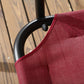 3-Seater Outdoor Porch Swing with Adjustable Canopy, Patio Swing Chair for Garden, Poolside, Backyard, Wine Red