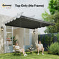 8.2' x 8.4' Retractable Pergola Canopy Replacement for 10' x 10' Frame, Cover Replacement (Cover Top Only), Dark Grey