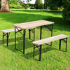 Portable 3-Piece Folding Picnic Table & Bench Set