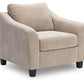 Willarae - Taupe - 2 Pc. - Chair And A Half, Ottoman