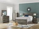 6 Pc. Bed, Dresser, Mirror, Chest