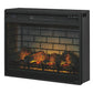 Harpan - Reddish Brown - 2 Pc. - 72" TV Stand With Electric Infrared Fireplace Insert