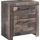 Derekson - Multi Gray - Two Drawer Night Stand