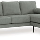 Hazela - Charcoal - Sofa Chaise