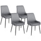 Tufted Upholstered Dining Chairs Set of 4 - Grey