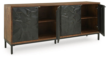 Dorannby - Black / Brown - Accent Cabinet - Forward Furniture