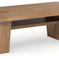 Kristiland - Light Brown - Rectangular Cocktail Table