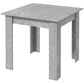 Square Dining Table with Faux Cement Top - Cement Grey