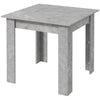 Square Dining Table with Faux Cement Top - Cement Grey
