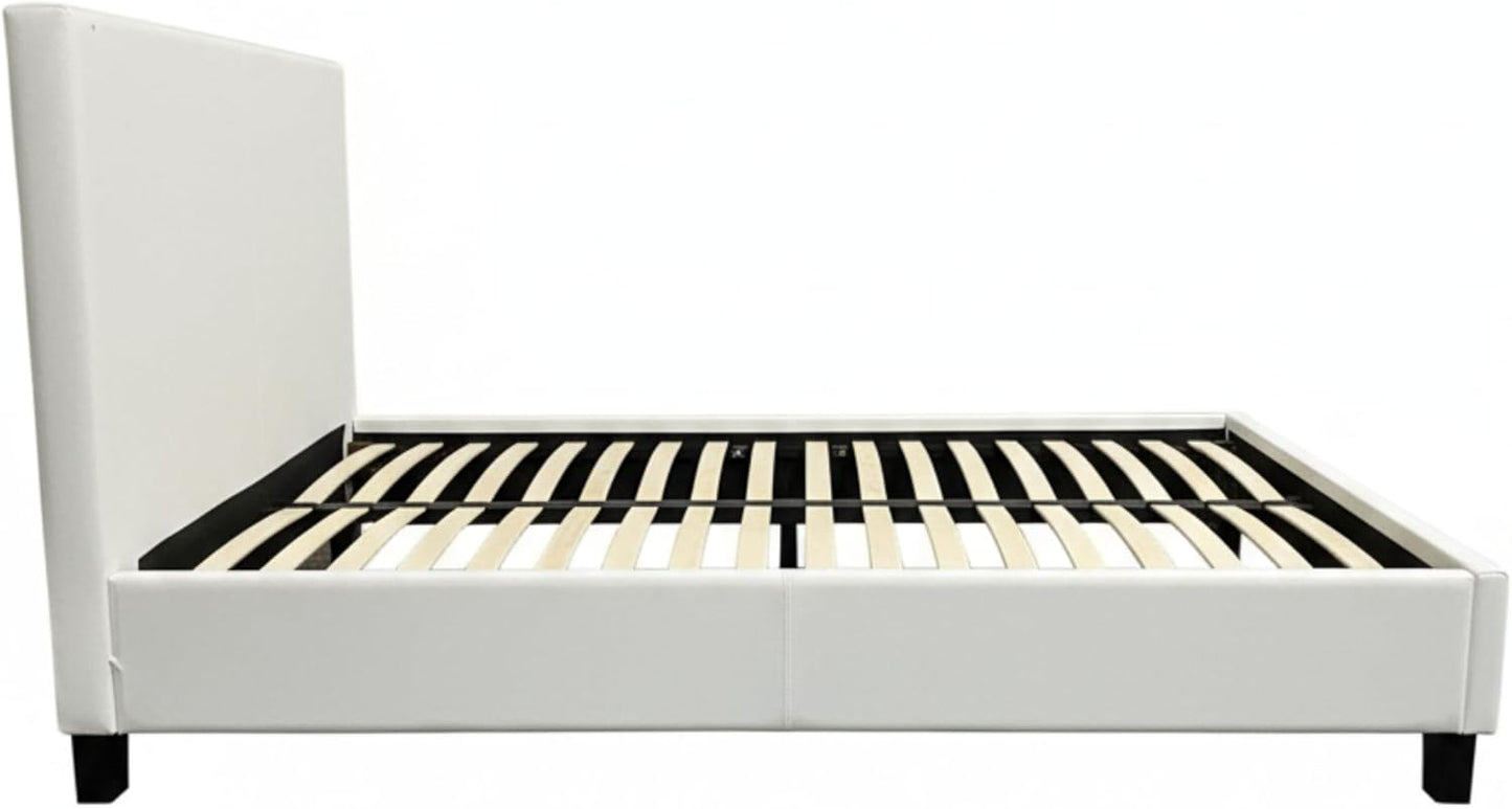 Amaryn Upholstered Platform Bed Frame with Smooth Headboard