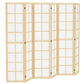 6 Panel Room Divider, 5.6 ft Folding Wall Divider Room Partition for Home Office, Bedroom, Living Room, Natural Wood