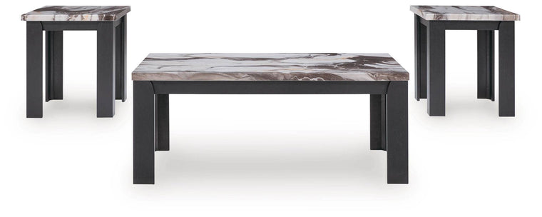 Jazmore - Dark Brown - Occasional Table Set (Set of 3) - Forward Furniture