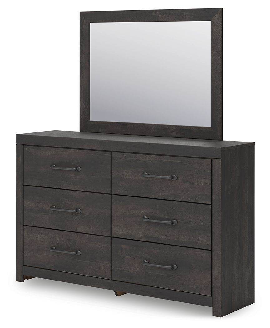 Hollivern - Dark Gray - Dresser And Mirror - Forward Furniture